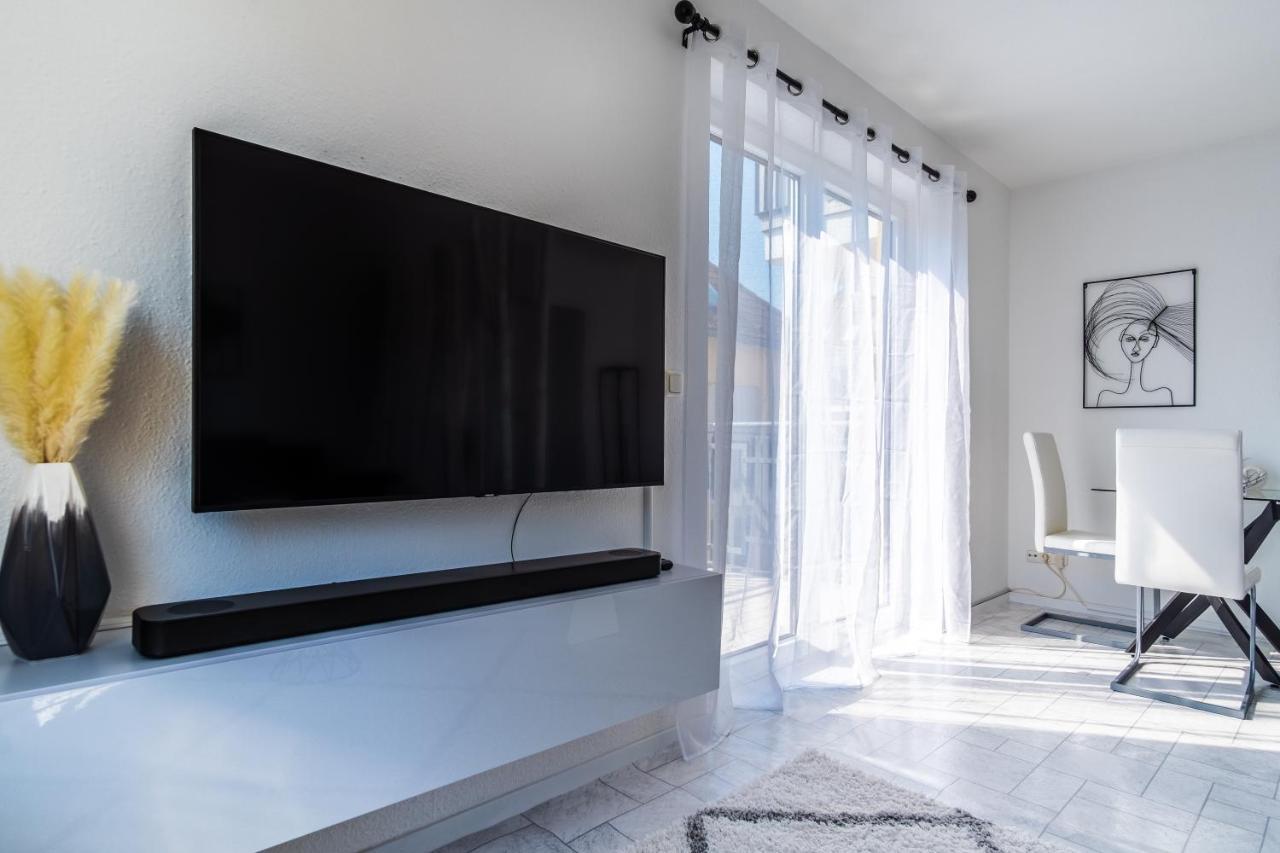 Arbeitsplatz, Balkon, Tiefgarage Naehe Neue Messe Apartman Lipcse Kültér fotó