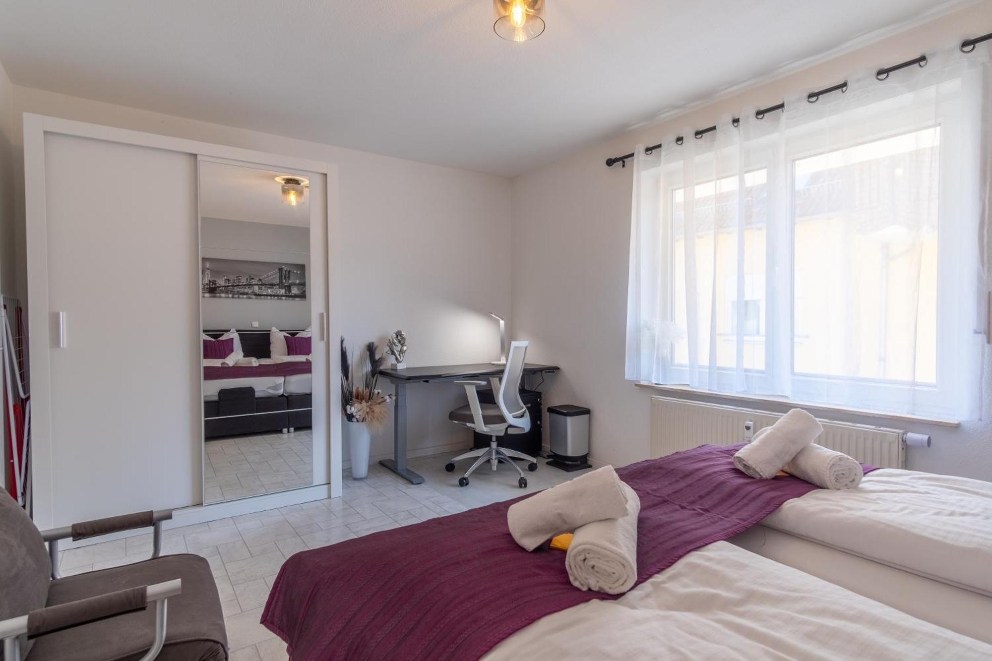 Arbeitsplatz, Balkon, Tiefgarage Naehe Neue Messe Apartman Lipcse Kültér fotó